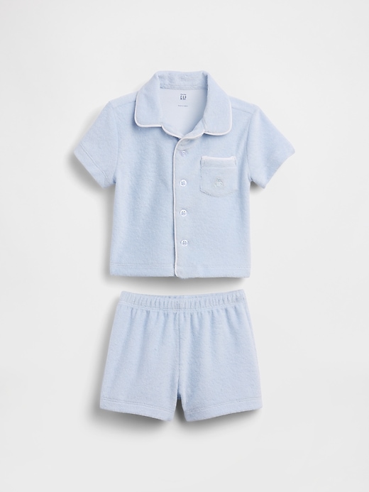 Image number 1 showing, Baby Towel Terry Outfit Set