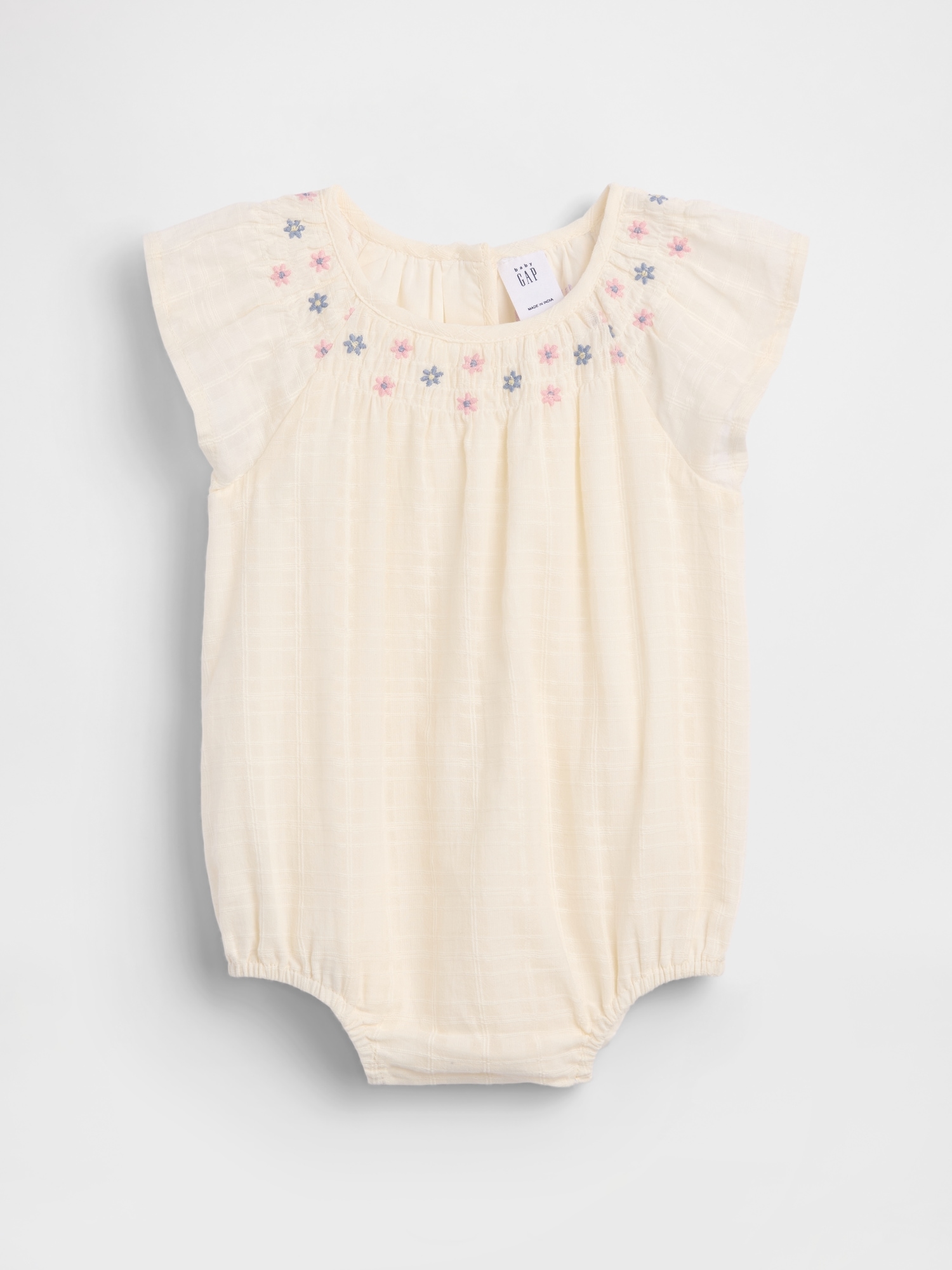 Baby Smocked Floral Bodysuit