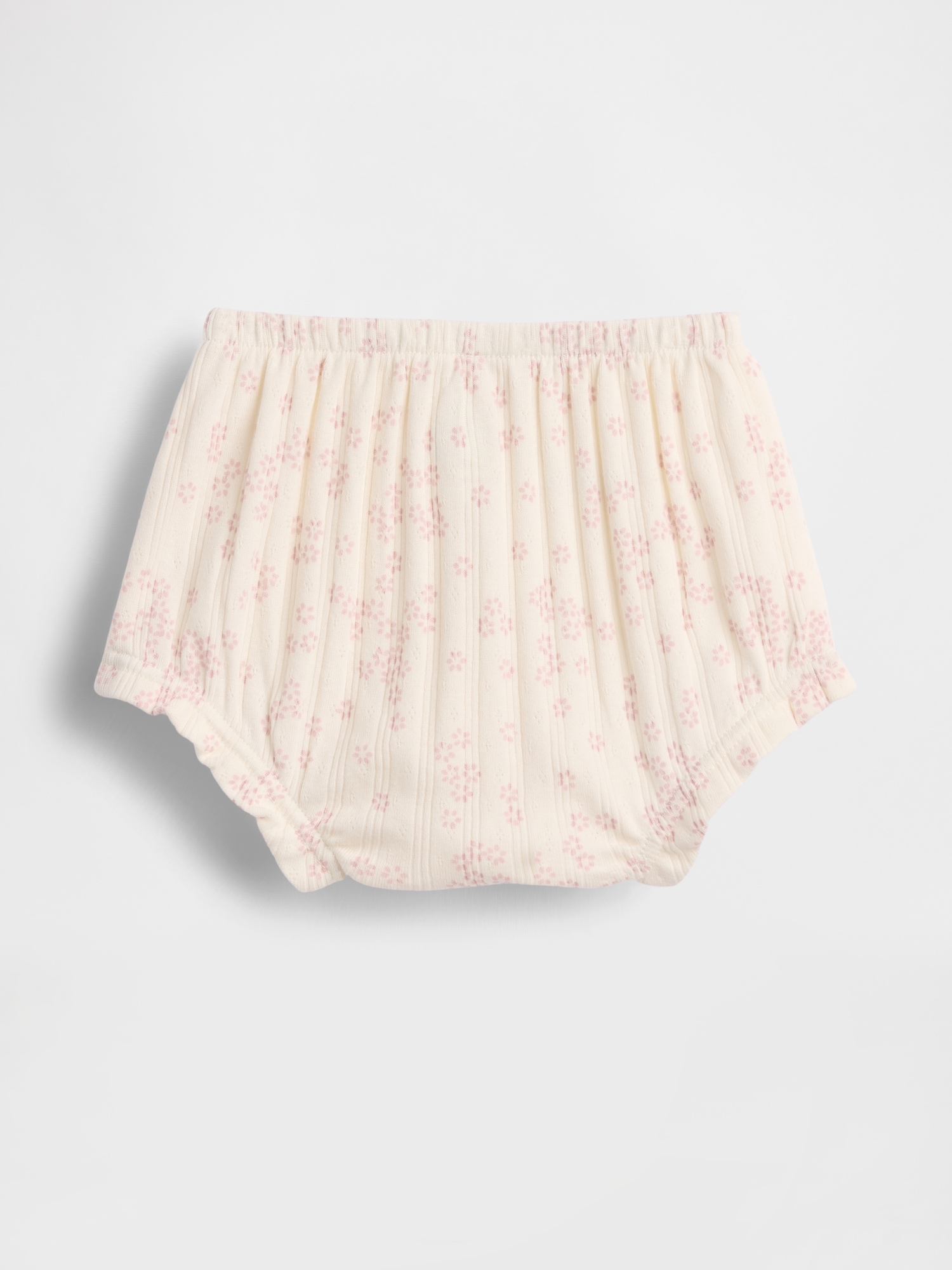 Baby First Favorites Pointelle Rib Floral Bloomers