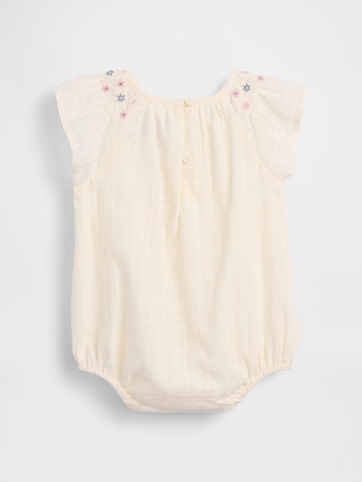 Image number 2 showing, Baby Smocked Floral Bodysuit
