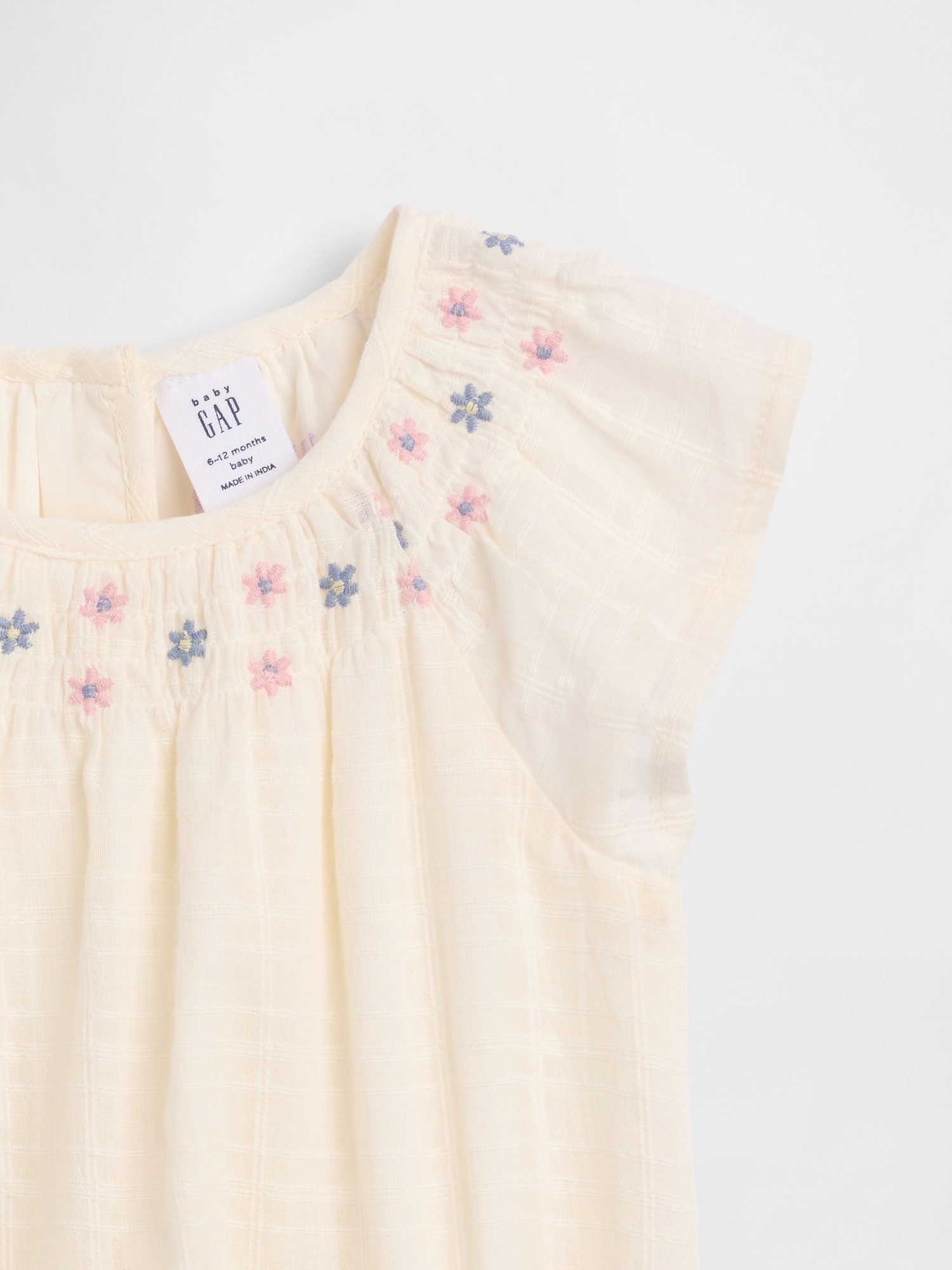 Baby Smocked Floral Bodysuit