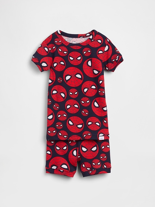 Image number 1 showing, Baby & Toddler Marvel Organic Brushed Cotton PJ Short Set