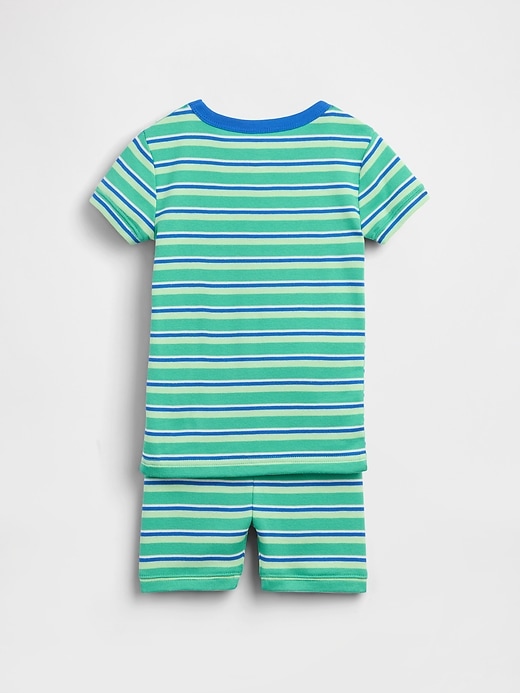 Image number 2 showing, Baby & Toddler Organic Brushed Cotton Stripe PJ Short Set