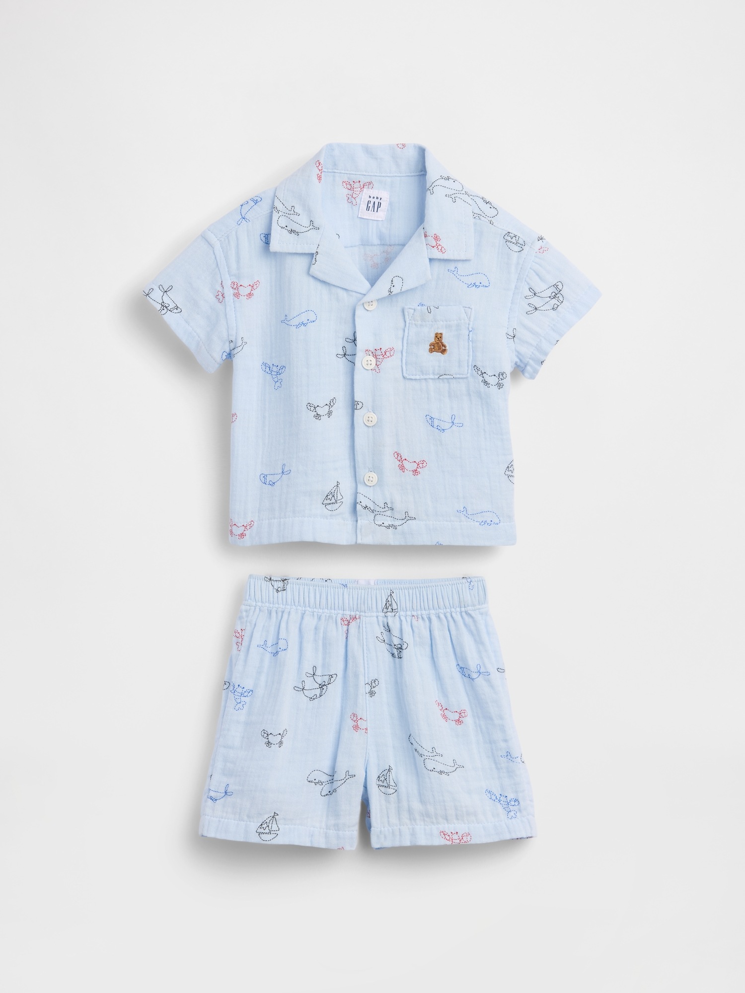 Детский комплект из хлопкового муслина Gap Cabana