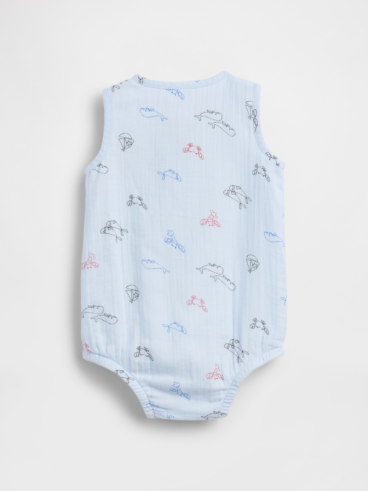 Детский боди-танк Gap Baby Cotton Gauze Henley — фото 2