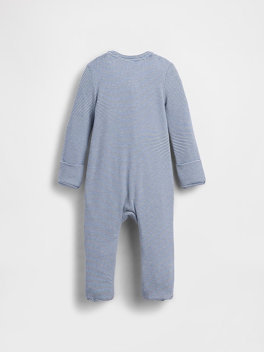 Image number 2 showing, Baby First Favorites TinyRib Stripe Footed One-Piece