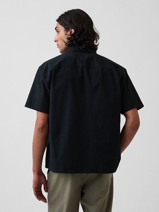Image number 3 showing, Relaxed Straight-Hem Utility Shirt