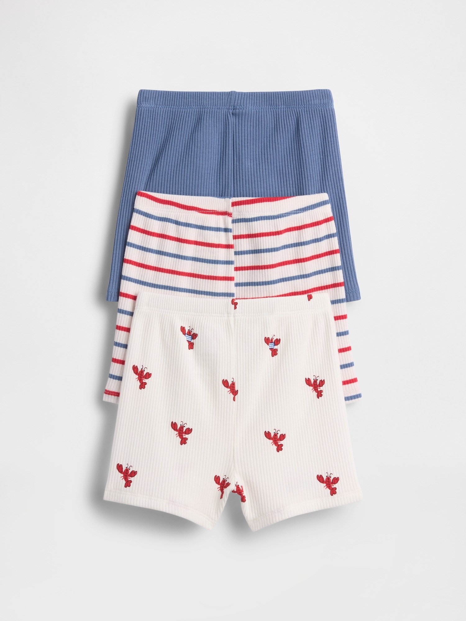 Детские брюки Gap Baby First Favorites TinyRib Ruffle Bloomers (3-Pack) — фото 2
