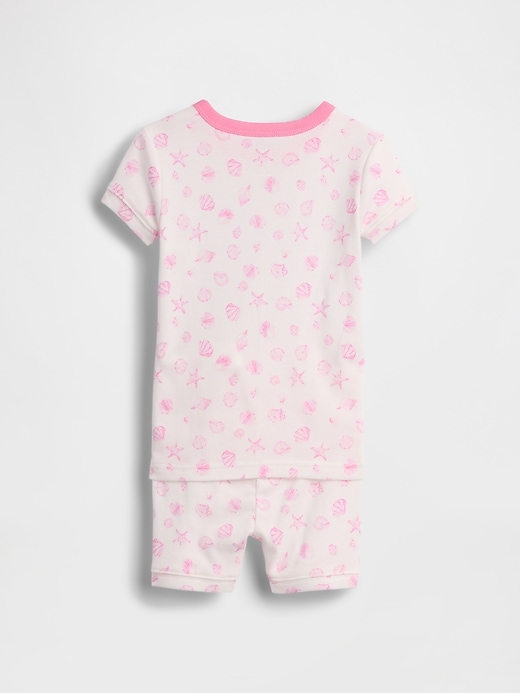 Image number 3 showing, Baby & Toddler Organic Brushed Cotton Seashell PJ Short Set