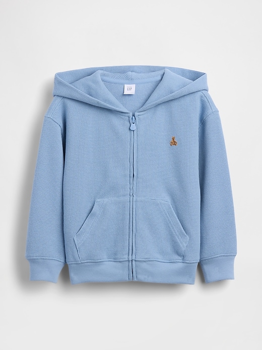 Image number 3 showing, Baby & Toddler Waffle Zip Hoodie