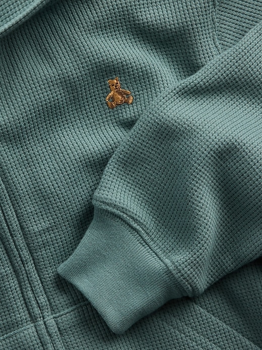 Image number 5 showing, Baby & Toddler Waffle Zip Hoodie
