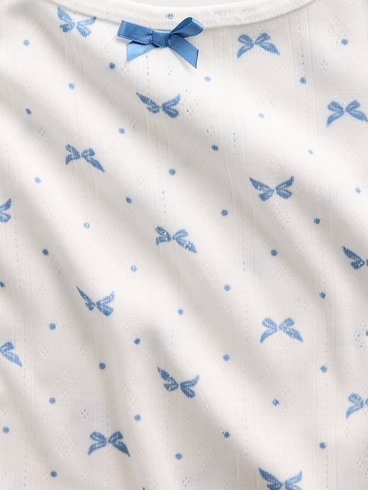 Image number 4 showing, Kids Recycled Pointelle Tank PJ Set