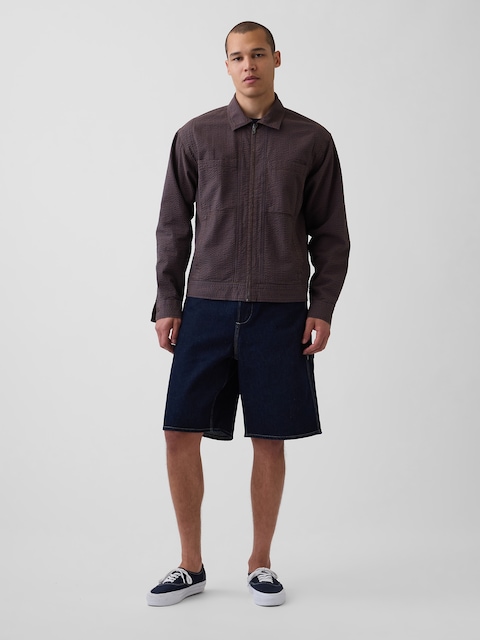 10.5" Baggy Denim Carpenter Shorts