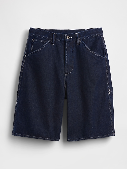 Image number 7 showing, 10.5" Baggy Denim Carpenter Shorts