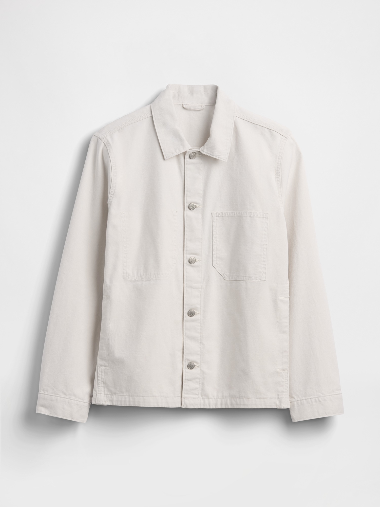 Мужские куртки Gap Canvas Relaxed Shirt Jacket — фото 6