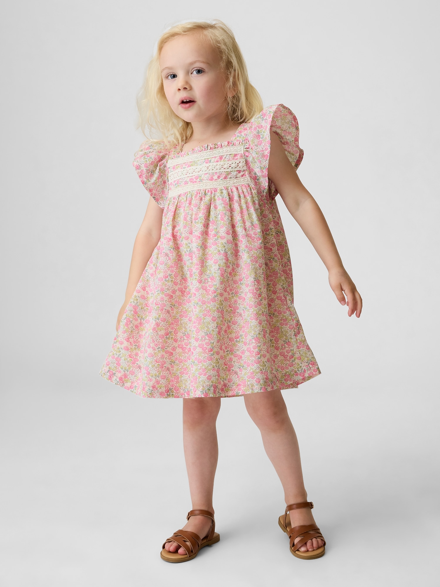 cute dress women PRETTYGARDEN Summer Short V Neck Short Sleeve A Line Hollo Line and Dot Jordan Color:DustyBlue (SteelBlue) This ditsy floral dress F_Factory