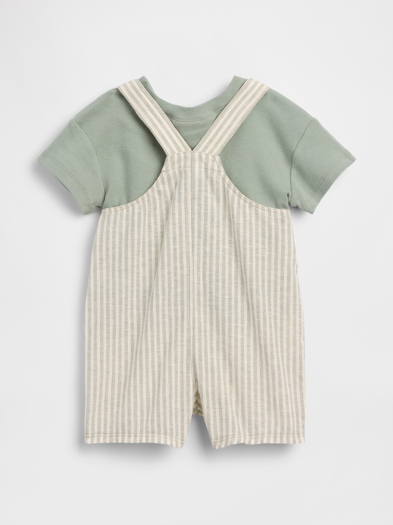 Gap Baby Linen-Cotton Shortall Outfit Set — фото 2