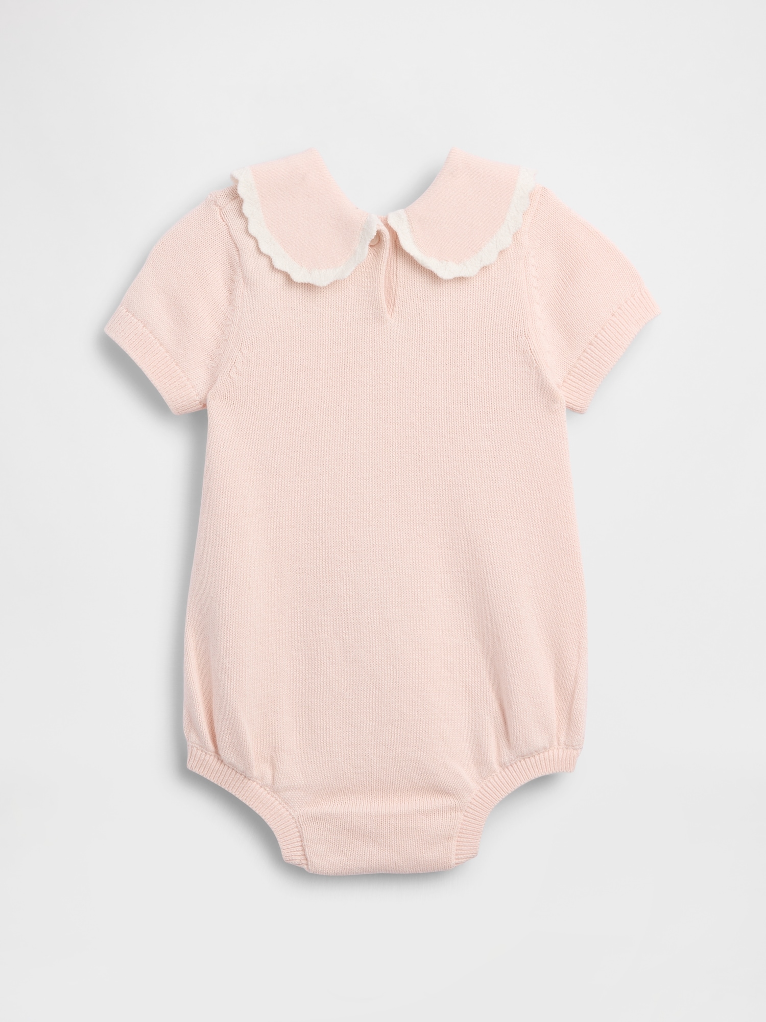 Baby Embroidered Collar Sweater Bodysuit