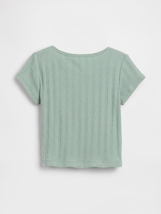 Image number 2 showing, Baby & Toddler Pointelle Rib T-Shirt