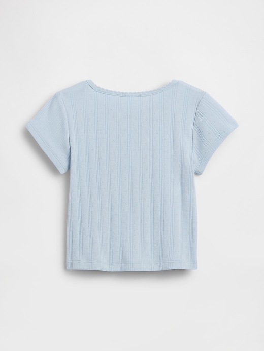 Image number 2 showing, Baby & Toddler Pointelle Rib T-Shirt