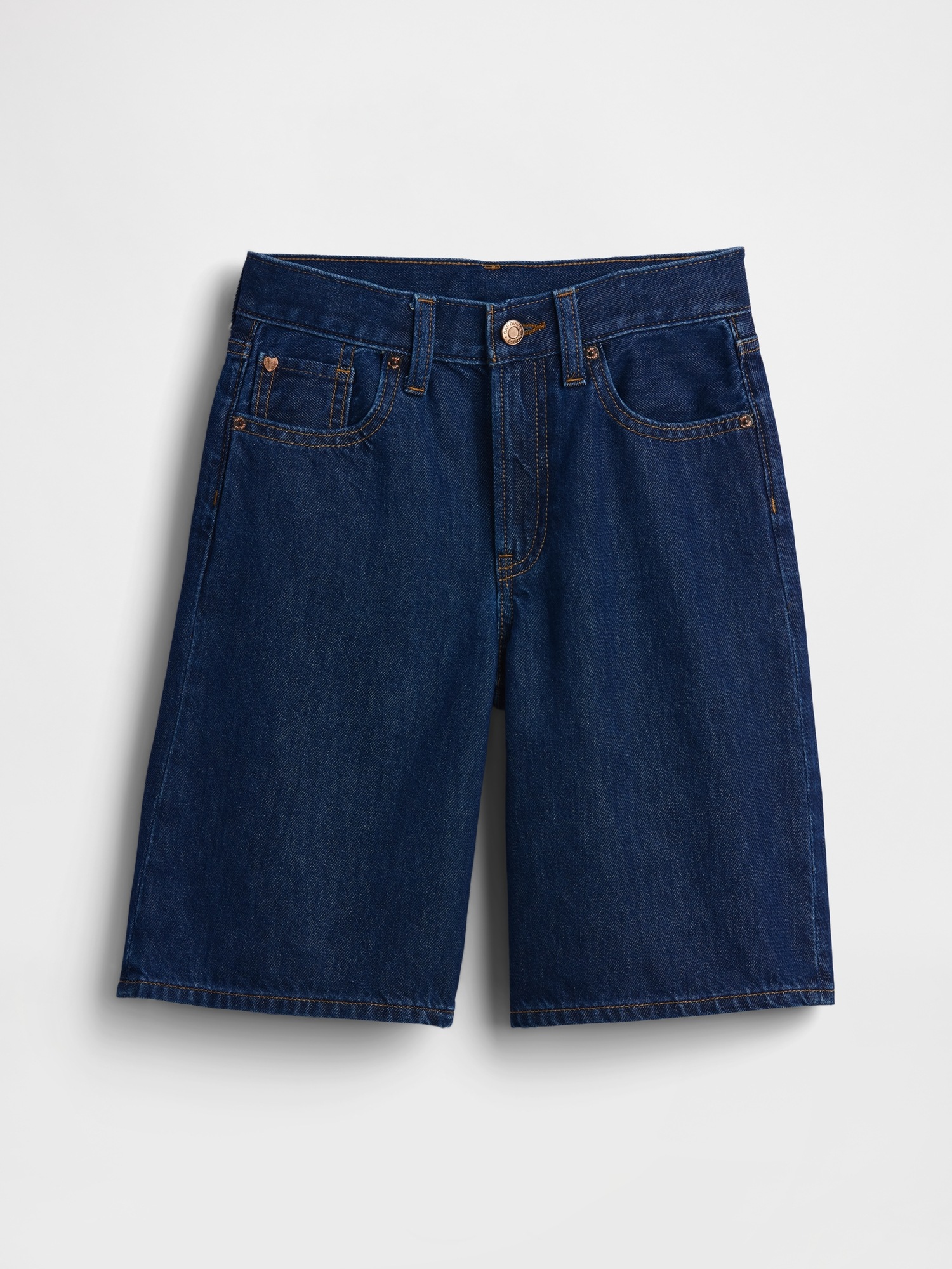 Детские шорты Gap Kids Mid Rise Longline Denim Shorts — фото 2