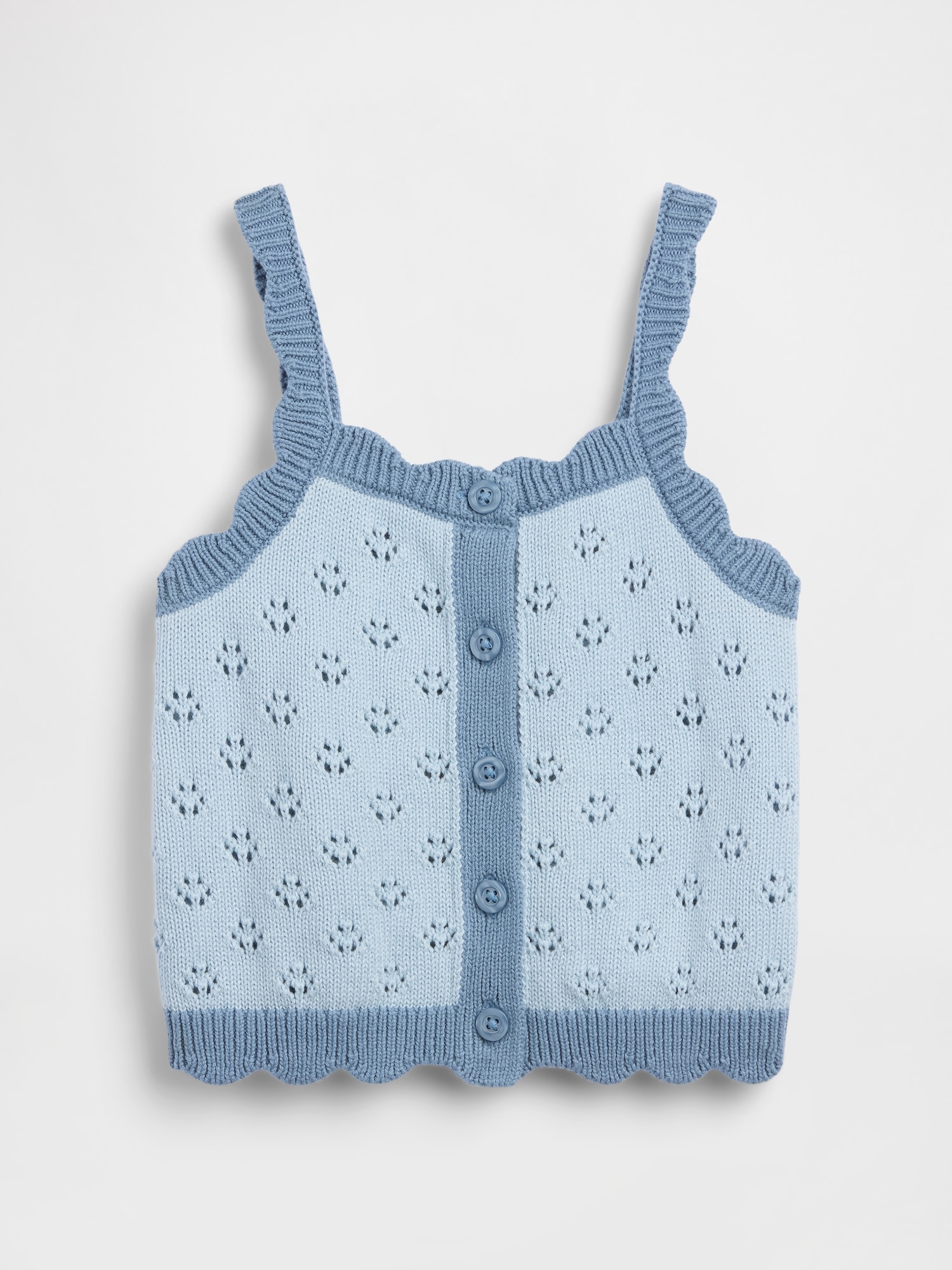 Baby & Toddler Pointelle Colorblock Sweater Tank