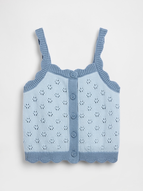 Baby & Toddler Pointelle Colorblock Sweater Tank
