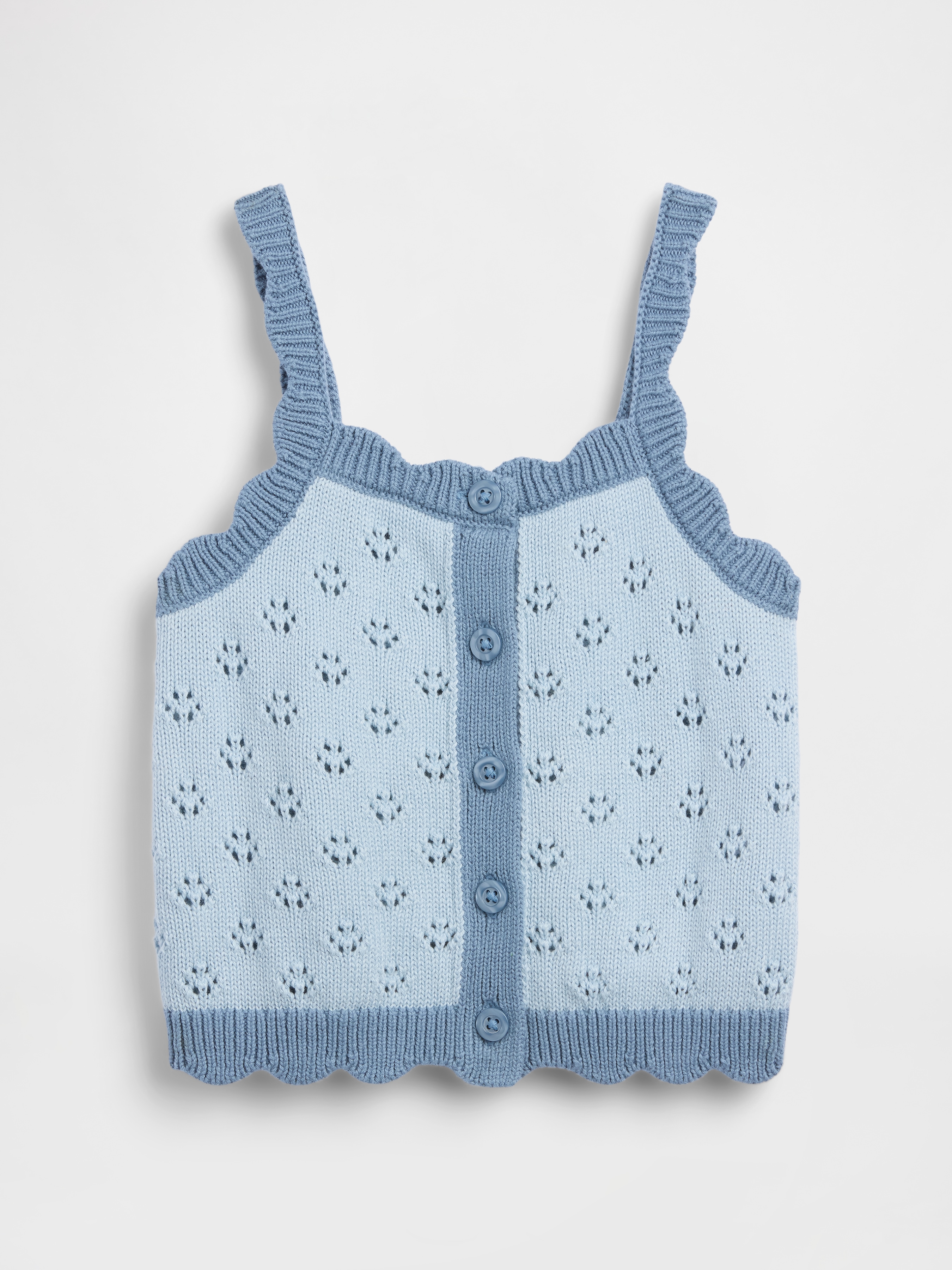 Baby & Toddler Pointelle Colorblock Sweater Tank