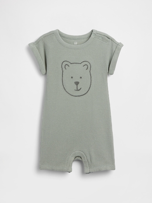 Image number 1 showing, Baby Brannan Bear Waffle Shorty One-Piece