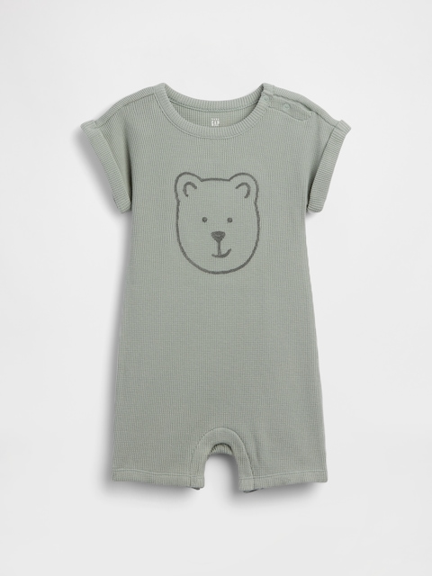 Baby Brannan Bear Waffle Shorty One-Piece