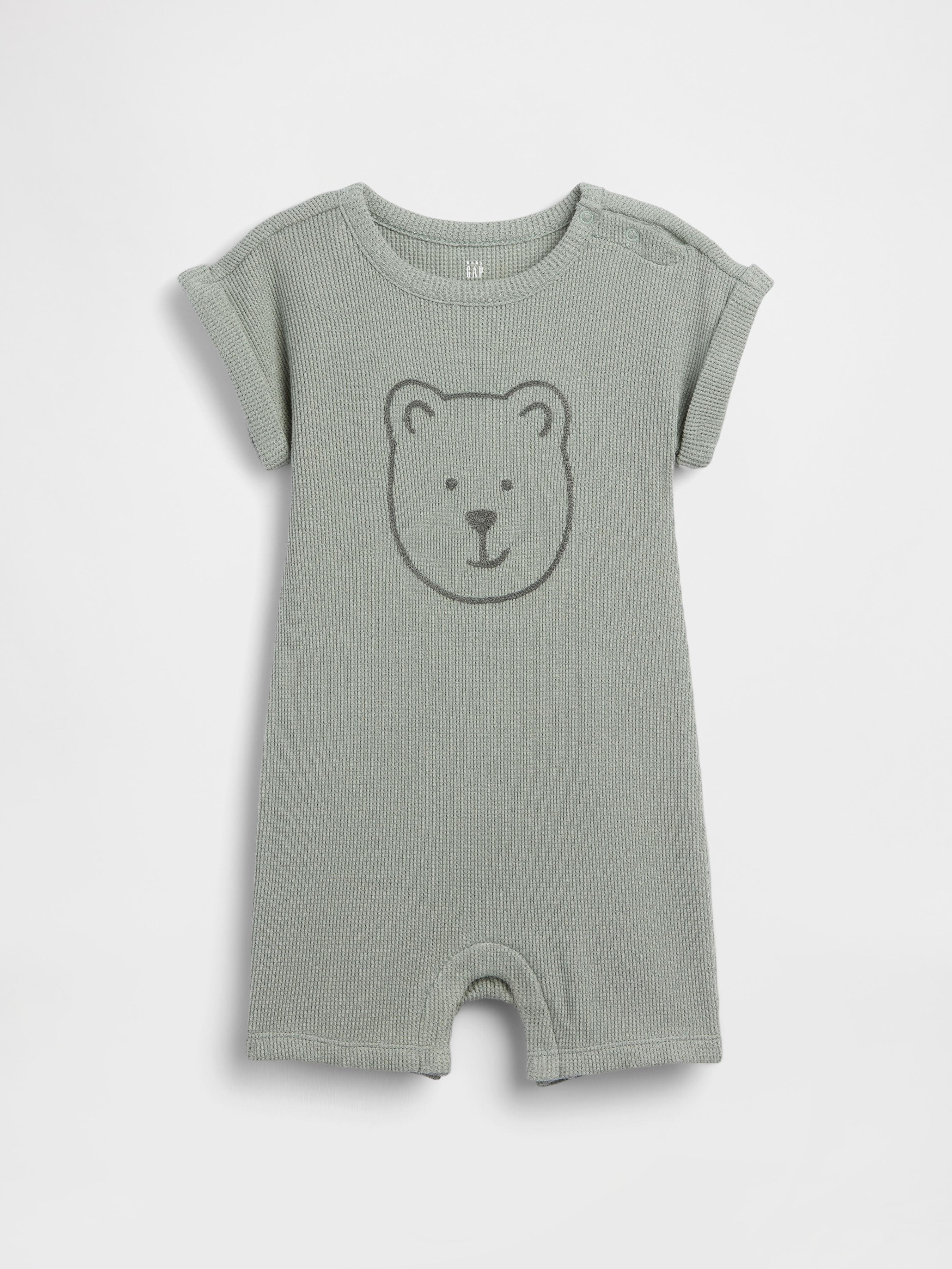 Baby Brannan Bear Waffle Shorty One-Piece