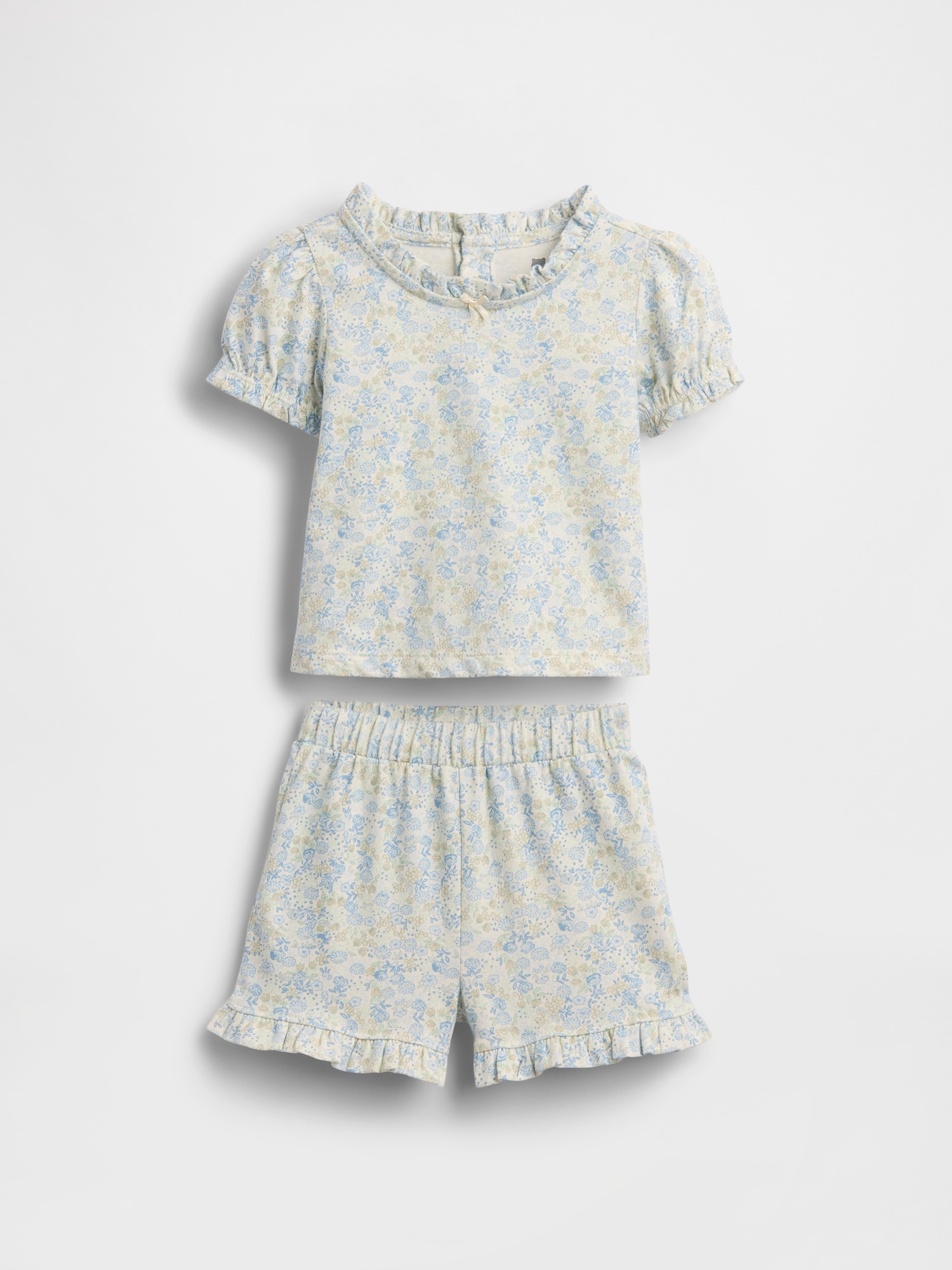 Baby Organic Cotton Floral Outfit Set