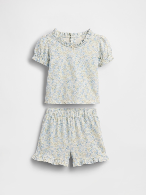 Baby Organic Cotton Floral Outfit Set