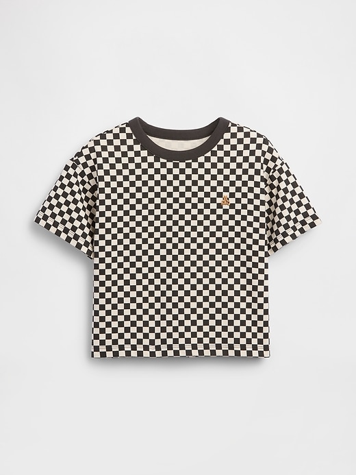 Image number 1 showing, Baby & Toddler Boxy Checkered T-Shirt