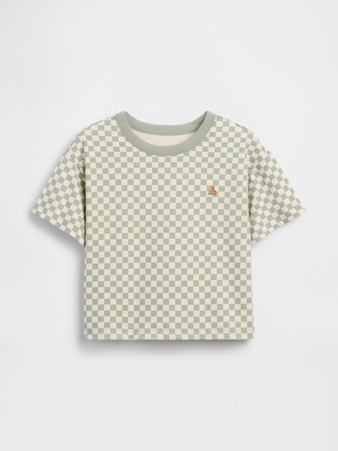 Baby & Toddler Boxy Checkered T-Shirt