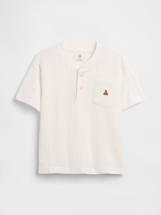Image number 1 showing, Baby & Toddler Pocket Henley T-Shirt