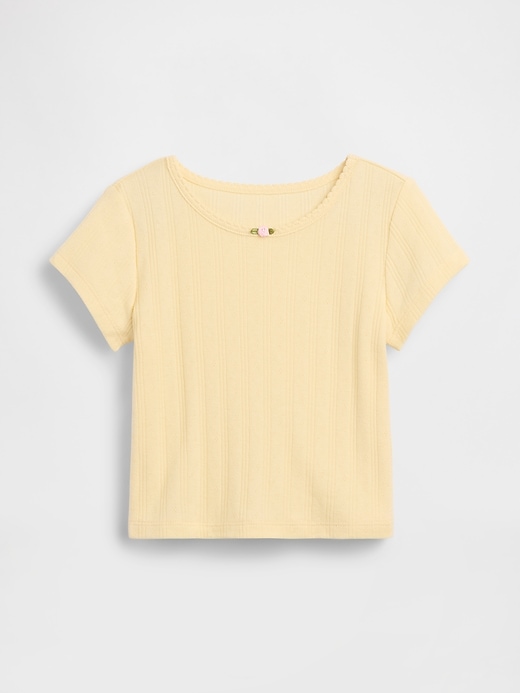 Image number 1 showing, Baby & Toddler Pointelle Rib T-Shirt