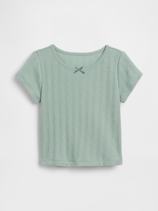Image number 1 showing, Baby & Toddler Pointelle Rib T-Shirt