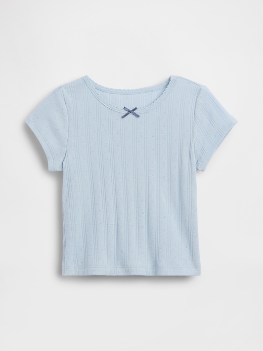 Image number 1 showing, Baby & Toddler Pointelle Rib T-Shirt