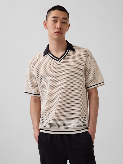 Мужские свитеры Gap OuiGap Mesh Polo Sweater — фото 2