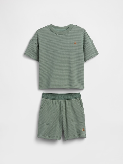 Baby & Toddler Textured Stripe Outfit Set