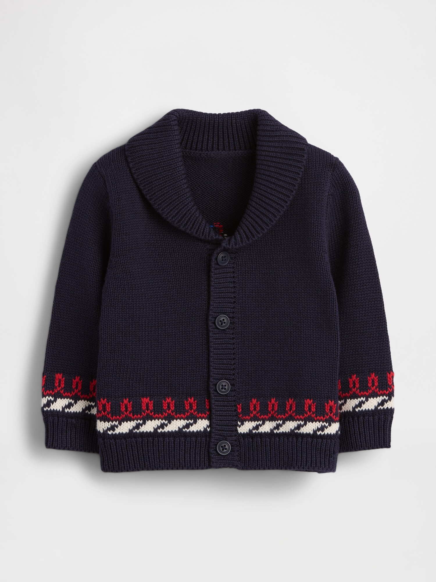Детские кардиганы Gap Baby Nautical Shawl Cardigan Sweater — фото 2