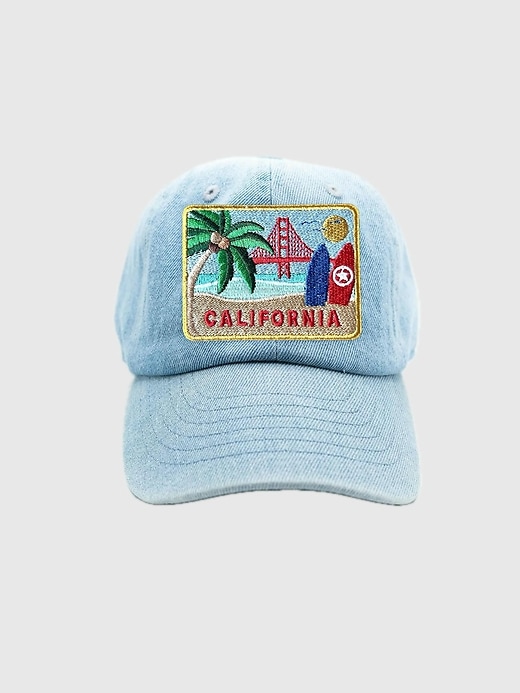 Image number 2 showing, Rey to Z Kids and Toddler California Postcard Baseball Hat