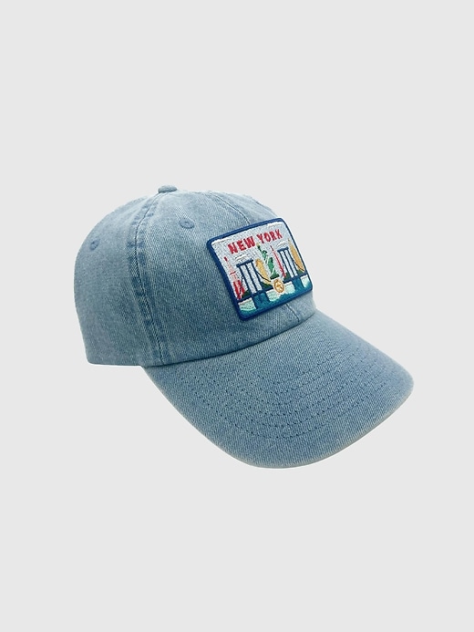 Image number 1 showing, Rey to Z Kids and Toddler New York Postcard Baseball Hat