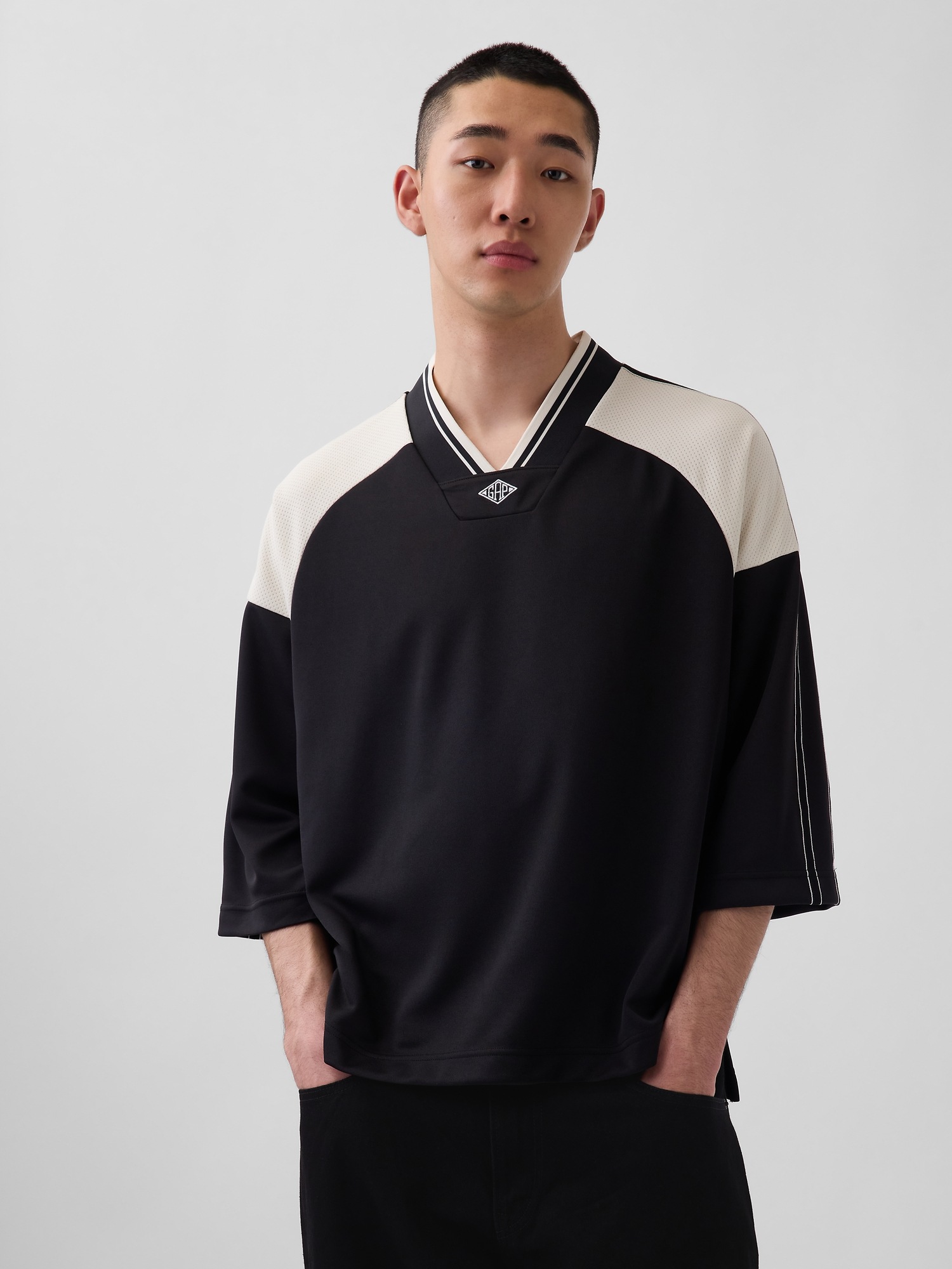 Мужские топы Gap OuiGap Oversized Logo Jersey