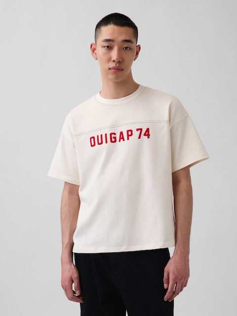 OuiGap Heavyweight Crop Logo T-Shirt