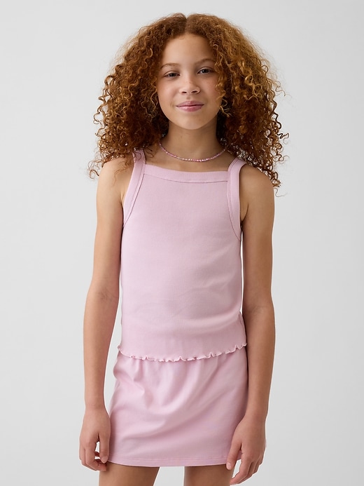 Image number 1 showing, Kids Rib Square-Neck Tank Top