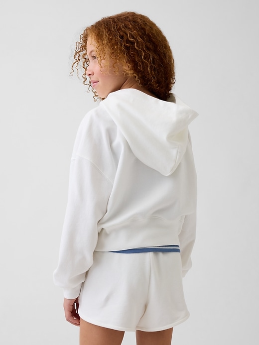 Image number 3 showing, Kids VintageSoft Terry Wedge Zip Hoodie