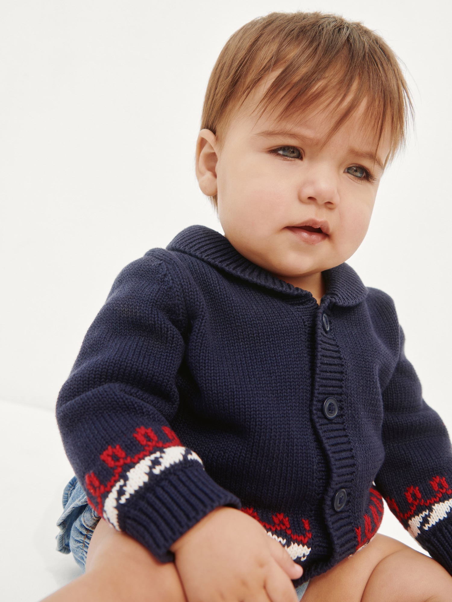 Детские кардиганы Gap Baby Nautical Shawl Cardigan Sweater — фото 3