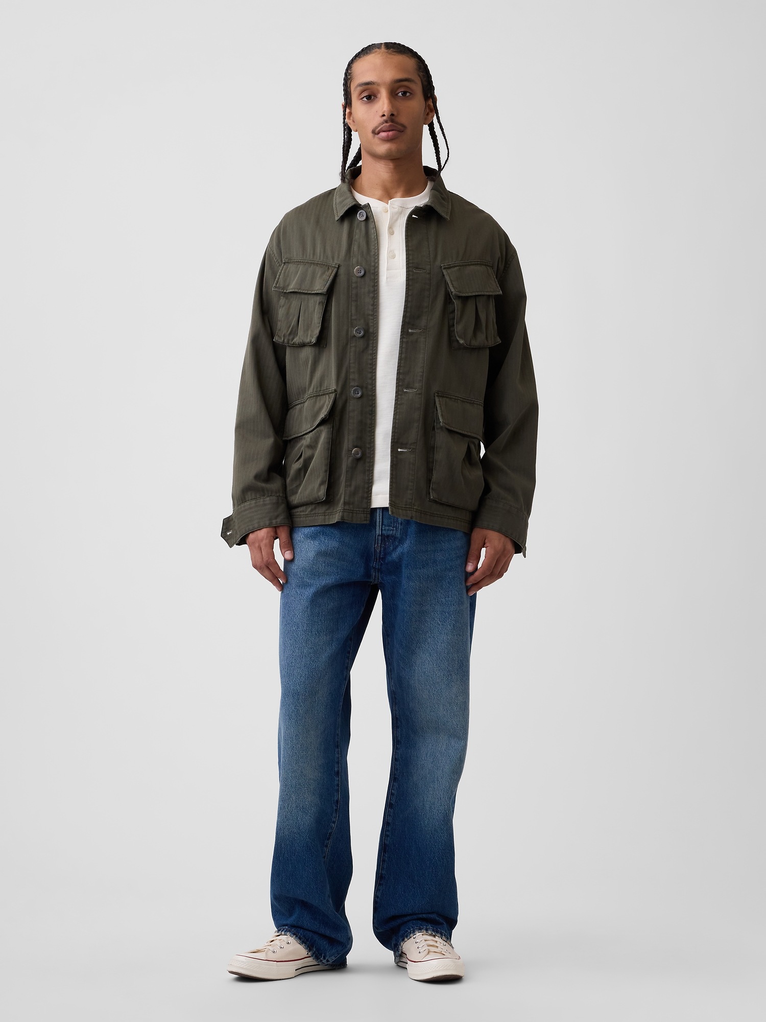 Женские куртки Gap Relaxed Field Jacket — фото 2